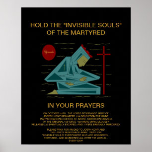 Håll i de osynliga själarna av den martyrade... poster