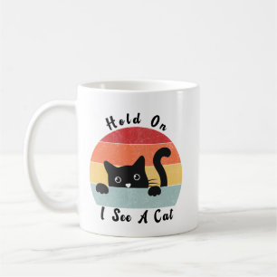 Håll i en katt, en fin katt kaffemugg