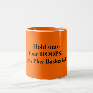 Håll i era Hoops Spela Basket Två-Tonad Mugg