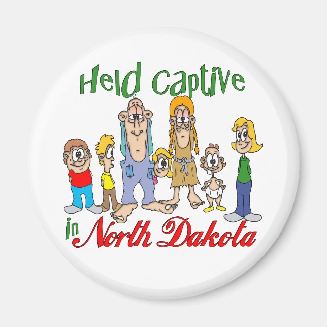 Håll i fångenskap i North Dakota Magnet (Framsidan)