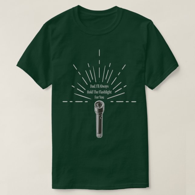 Håll i Flashlight-poppet Fars dag vid Pappa i Papp T Shirt (Design framsida)