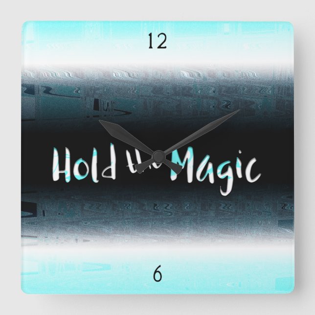 Håll i magasin fyrkantig klocka (Framsida)