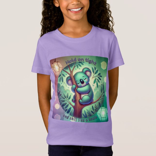Håll i Tight - Chill som en Koala T Shirt (Framsida)