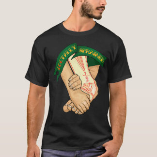 Håll i utskuren ton t shirt