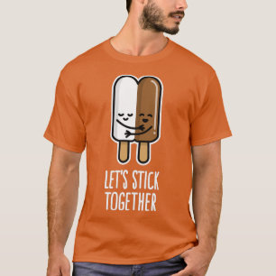 Håll ihop paret mellan raserna t shirt