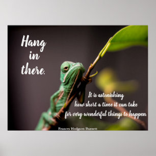 "Håll in där" Frances Hodgson Burnett, chameleon Poster