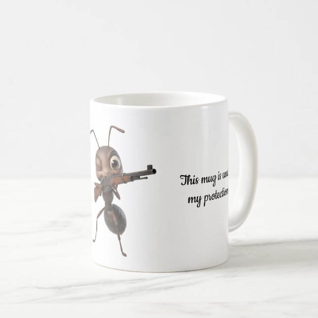 Håll inte i min mugg Rolig Ant Poster | Kaffeälska (Framsida höger)