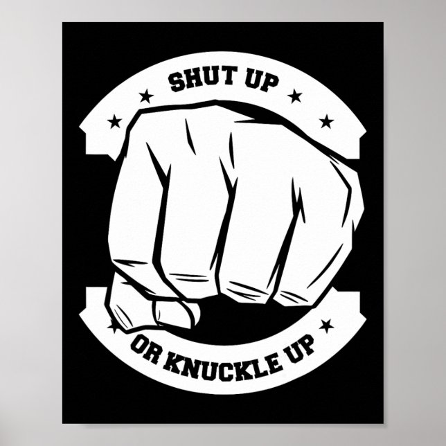 Håll käft eller knacka upp - Bare Knuckle Boxing Poster (Framsidan)