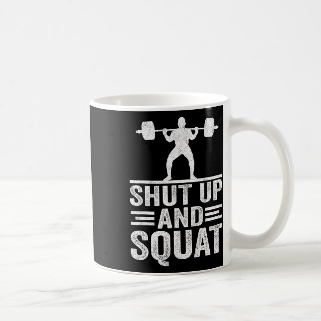 Håll käft och fjällande smink, bodybuilding E. Kaffemugg (Höger)
