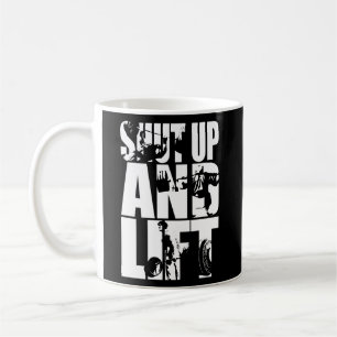 Håll käft och Hiss - Motivering för Gym Workout Kaffemugg