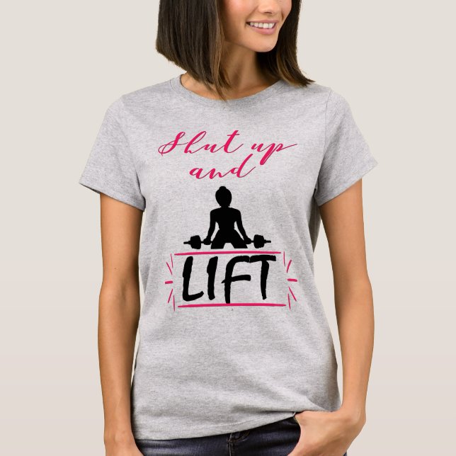 Håll käft och Hiss, Stark Woman Tee Shirt (Framsida)