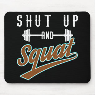 Håll käft och torget - Leg Day Workout Motivering Musmatta