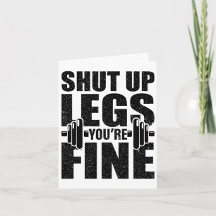 Håll käften Ben Du är Bra Funny Fitness Workout Kort