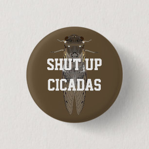 Håll käften Cicadas Knapp