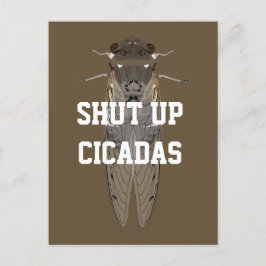 Håll käften Cicadas Vykort