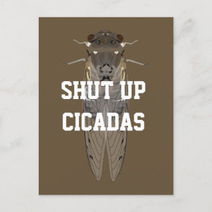 Håll käften Cicadas Vykort