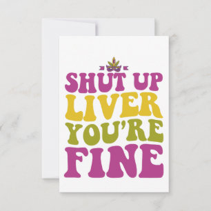 Håll käften. Du är Bra Funny Mardi Gras Gift Tack Kort