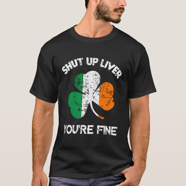 Håll käften, du är Bra Långärmad St Patrick's T Shirt (Framsida)