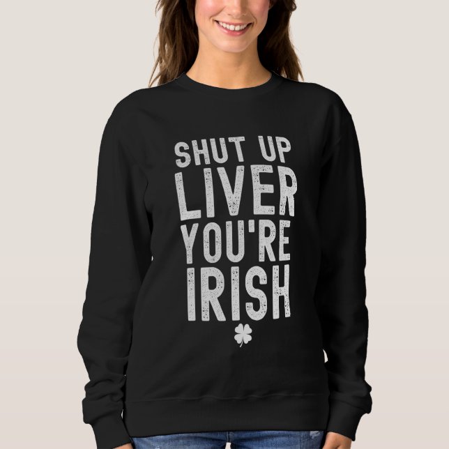 Håll käften Du är Irish Beer Drinking Saint Pat T Shirt (Framsida)