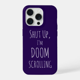 Håll Käften Jag Doom Scrollar Lila Telefonfodral