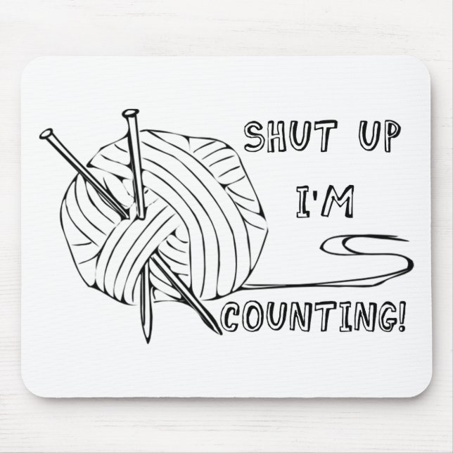 Håll käften jag räknar musmatta (Framsidan)