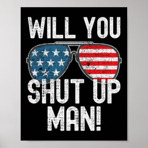 Håll käften! Joe Biden Poster
