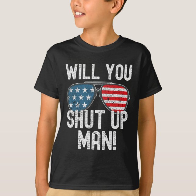 Håll käften! Joe Biden T Shirt (Framsida)