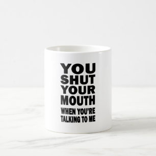 Håll käften kaffemugg