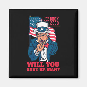 Håll käften man Trump-biden första debatten 2020 Magnet
