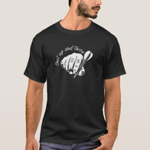 Håll käften och dra pip genom att kasta pubidrotts t shirt