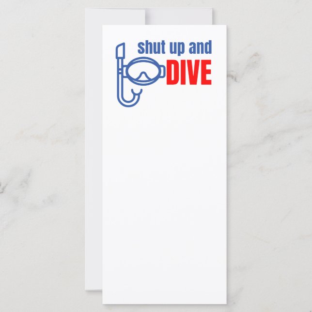 Håll käften och dyka (Framsida)