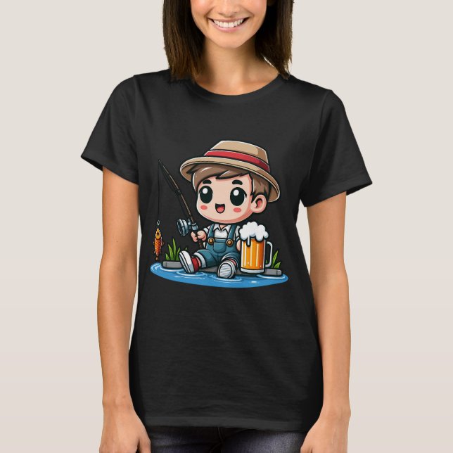 Håll käften och fiska t shirt (Framsida)