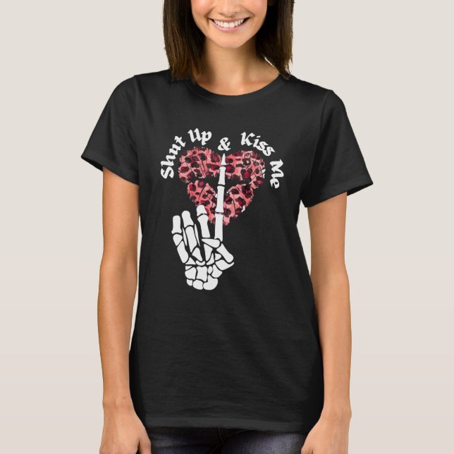 Håll käften och knip mig.. Distress Valentines D. T Shirt (Framsida)