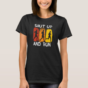 Håll käften och Springa Marathon Springer Sarkasti T Shirt