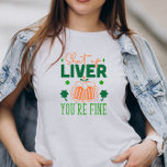 Håll käften om att du är Bra. T Shirt<br><div class="desc">Håll käften Lever du är bra,  lustig St. Patric citerar typografi med schamprock och ölfläckar i grönt på orange. Anpassade namn i orange.</div>