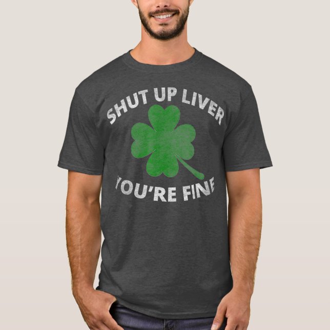 Håll käften om din Bra, lustigt öl. T Shirt (Framsida)