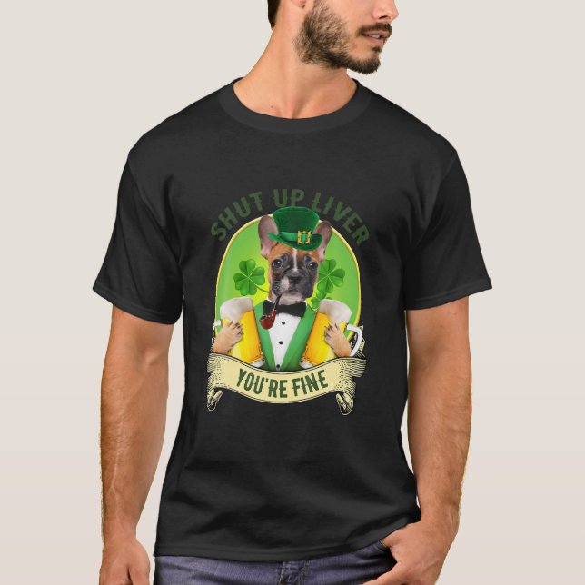 Håll käften om Fransken med Beer St Patrick T Shirt (Framsida)