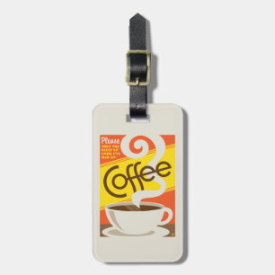 Håll käften om kaffe bagagebricka
