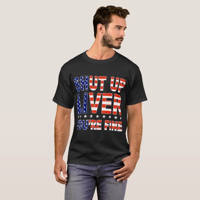 Håll käften om levern du är bra america t shirt (Hel framsida)