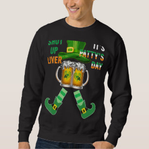 Håll käften om St patty's day Cute Drinking Ber. Lång Ärmad Tröja