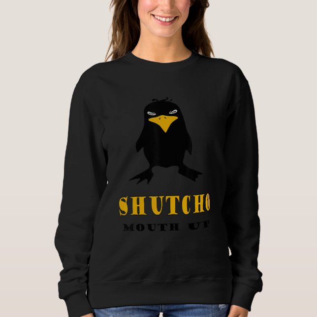 Håll käften, SHUTCHO arg-fågel T Shirt (Framsida)