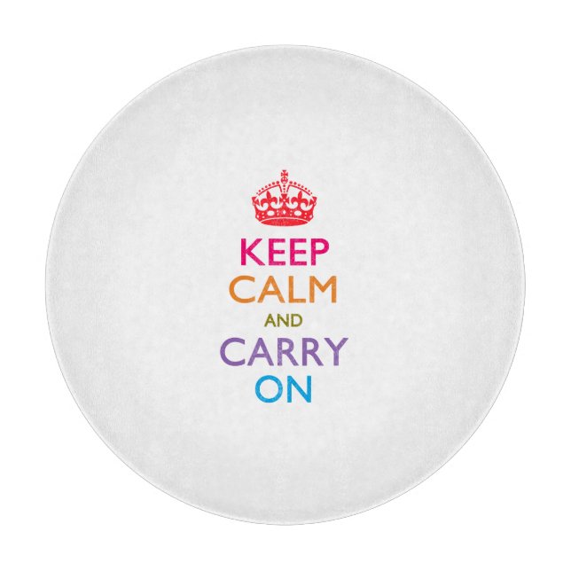 HÅLL KALM OCH BÄRA PÅ flerfärgade (Framsidan)