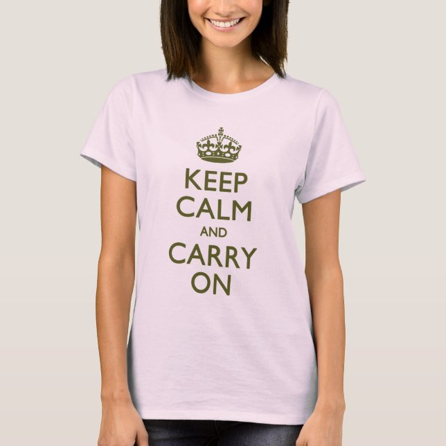 HÅLL KALM OCH BEDRIVA T-SHIRT (Framsida)