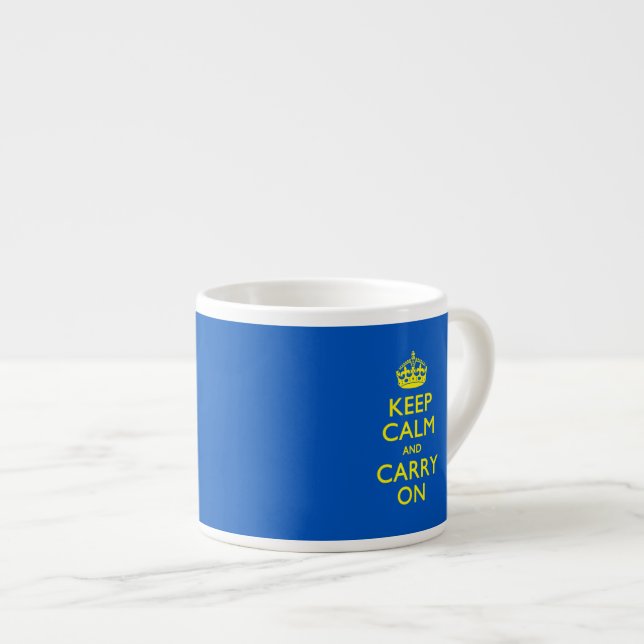 HÅLL KALM OCH KARRERA PÅ True Blue Espressomugg (Framsida höger)