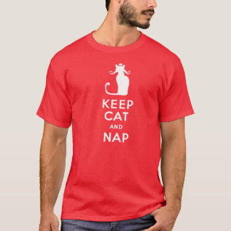 Håll katten och ta sig en tupplur skjortan t-shirt