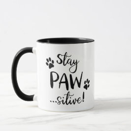 Håll Katten Positiv Kattälskare Mugg