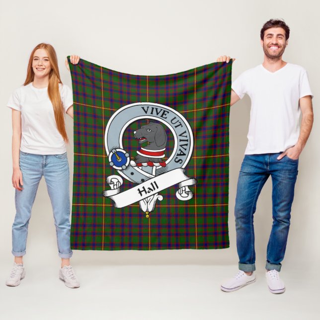 Hall Klan Badge Tartan Play Fleecefilt (På plats)
