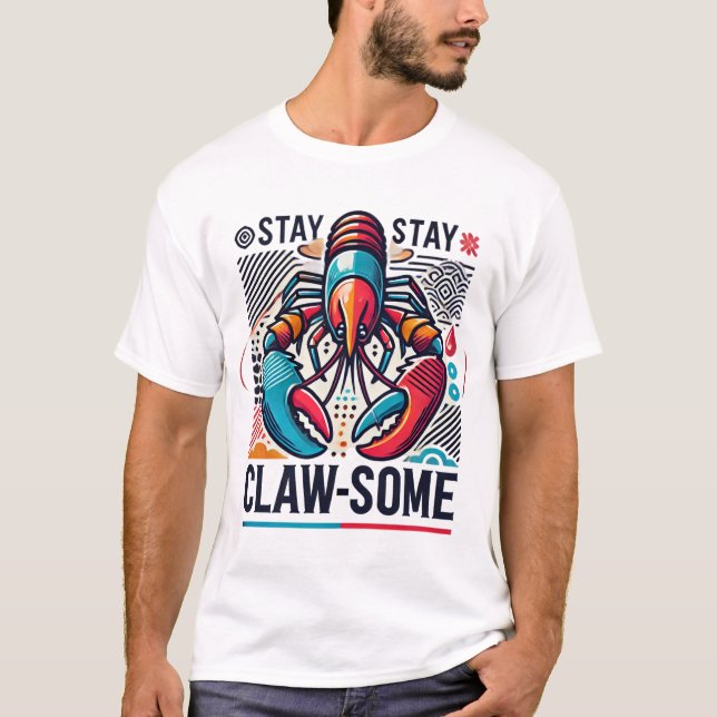 Håll klorna på lite hummer  t shirt (Framsida)