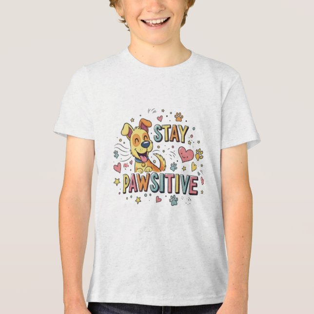 Håll klorna positiva t shirt (Framsida)