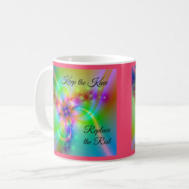 Håll knäet - för att byta ut vila kaffemugg (Framsida vänster)